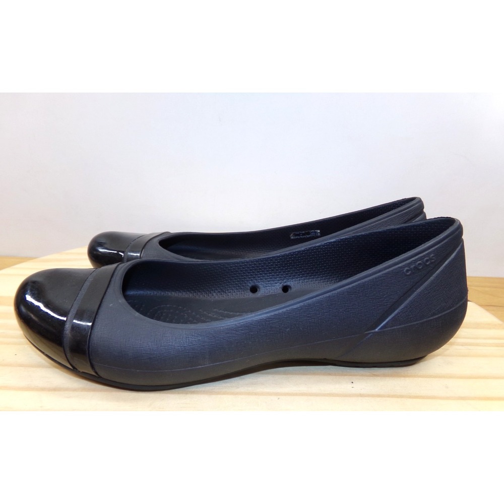 CROCS Black Flats